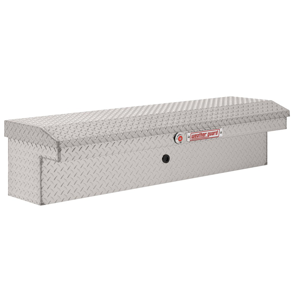 Weather Guard Model 178-0-04 56in Low Profile Lo-Side Box, Aluminum, Clear, 4.0 cu ft