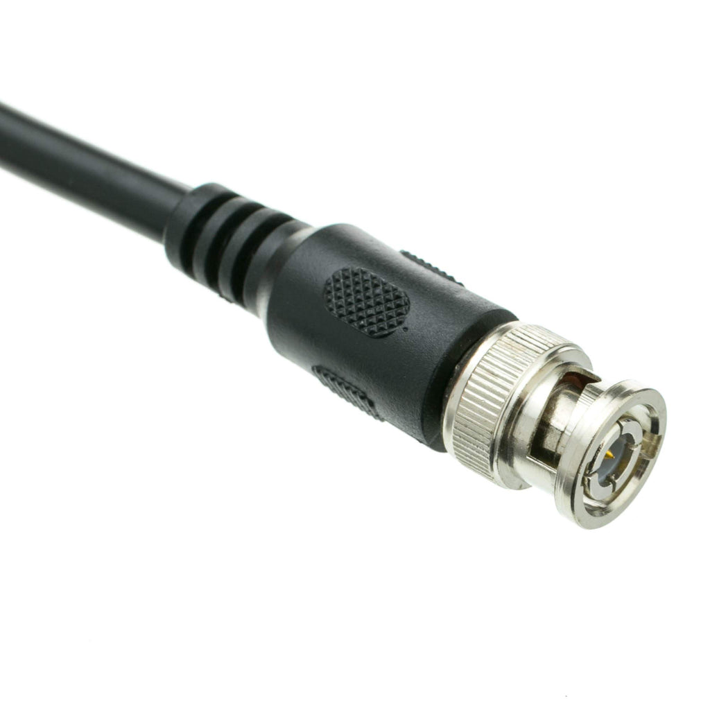 CableWholesale RG59/U Coaxial Cable, BNC Male to BNC Male Connector Coax Cable for Video, 75 Ohm, 22 AWG, Black, 6 ft