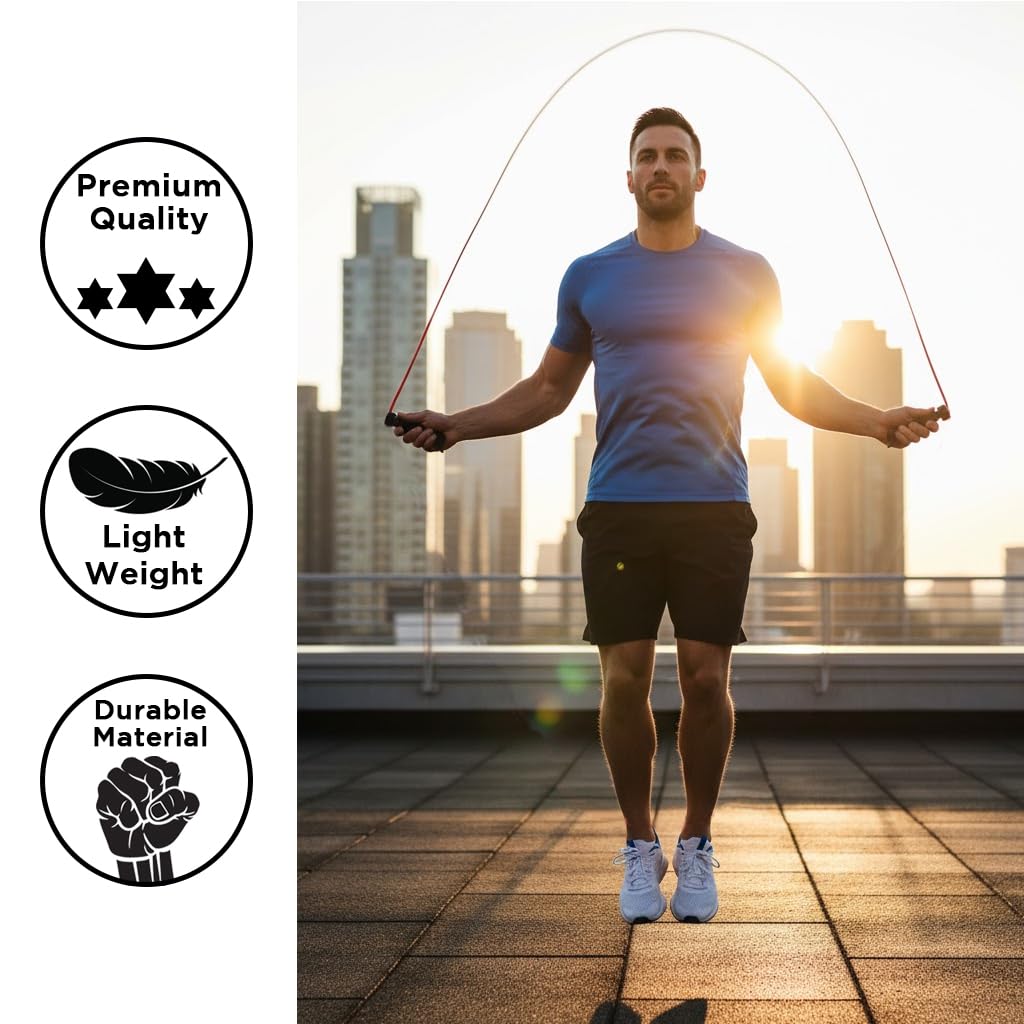 Weighted Jump Rope (1 lb - Red) (EA)