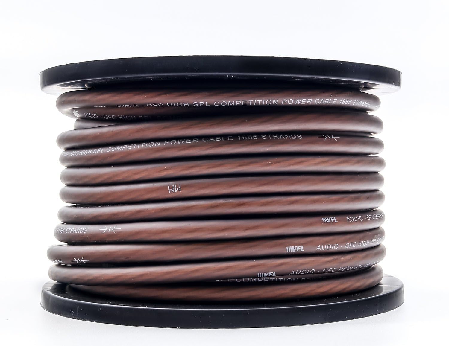 American Bass VFL 4 Gauge OFC Wire 100ft Roll Black
