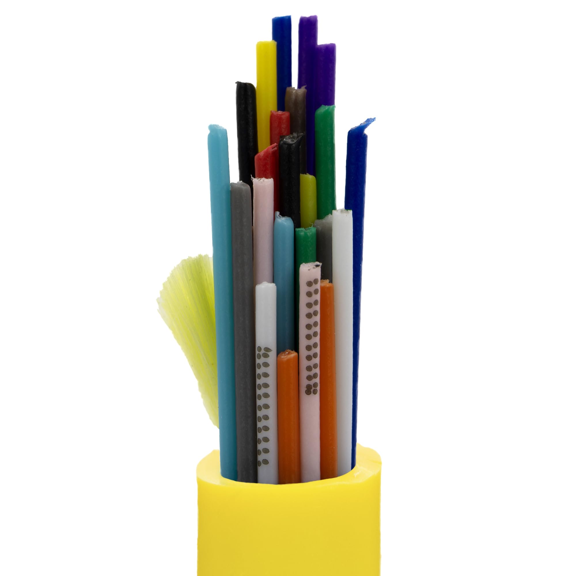 CableWholesale 24-Strand Fiber Optic Cable, Singlemode Yellow 1000ft Spool