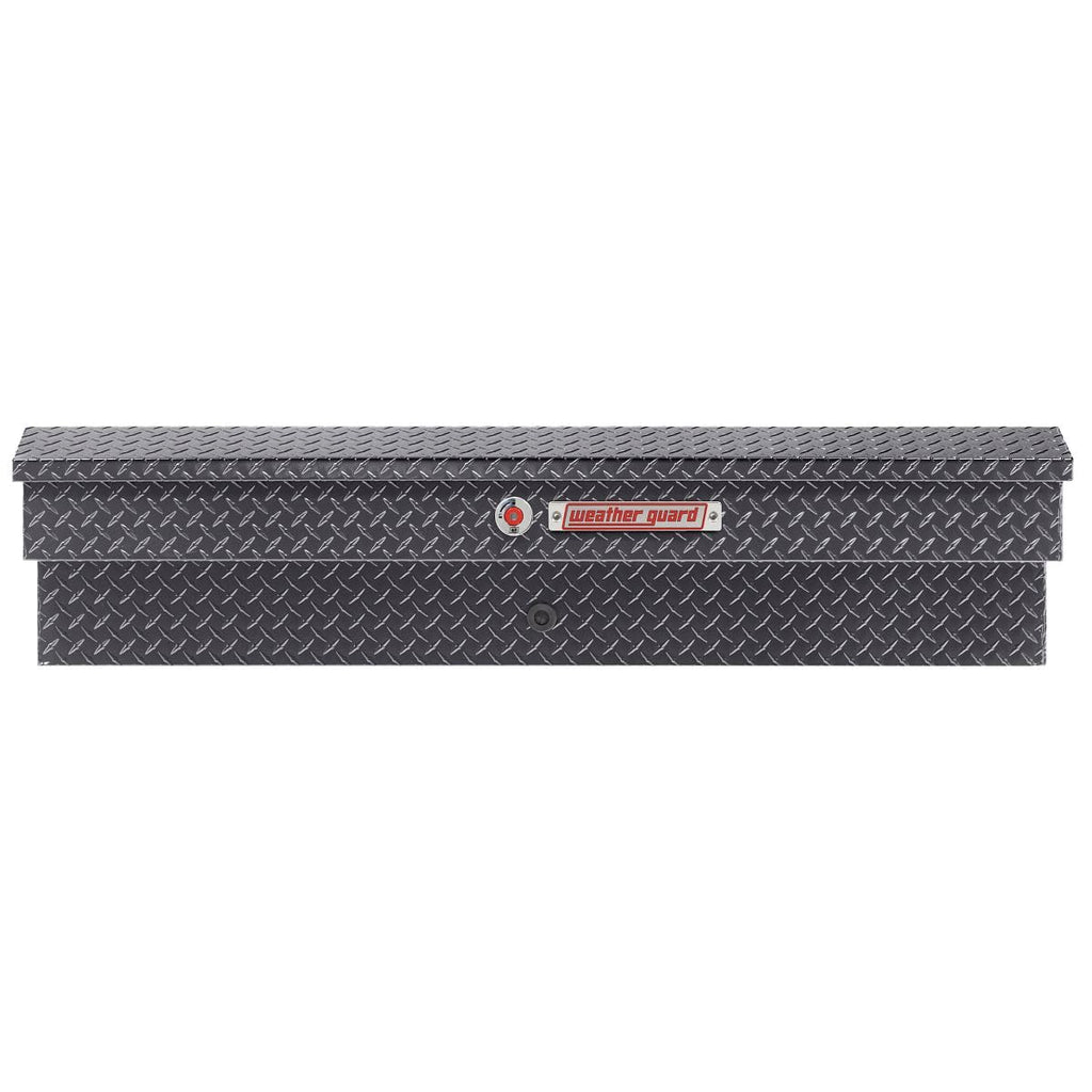 Weather Guard Model 174-6-04 56in Lo-Side Box, Aluminum, Gunmetal Gray, 4.0 cu ft