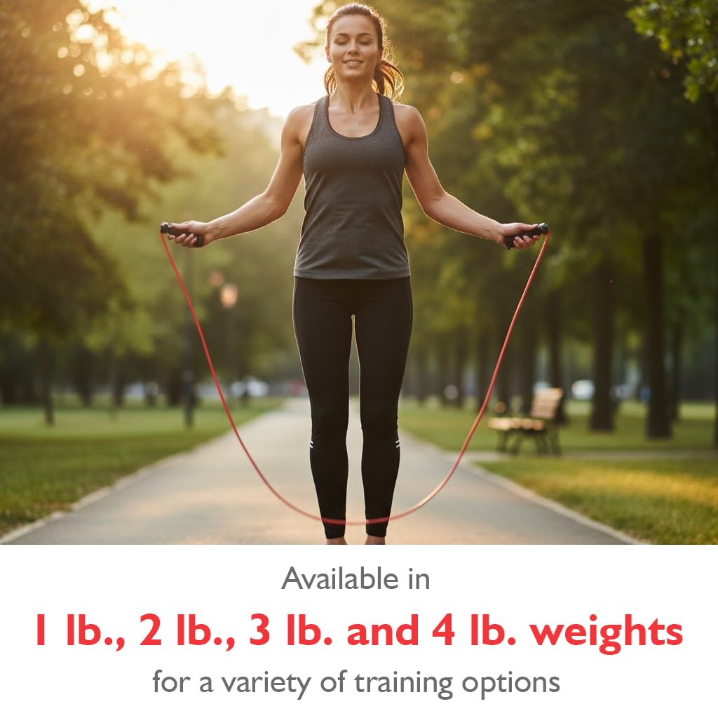 Weighted Jump Rope (1 lb - Red) (EA)