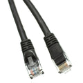CableWholesale Cat5e Ethernet Cable, 24AWG, RJ45 Gold Plate Connector, ETL, 4 Pair Stranded Copper, Snagless Boot Unshielded Twisted Pair (UTP) Internet Network Patch Cable, 7 Foot, Black