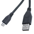 CableWholesale 1.5 foot Micro USB 2.0 Cable Black Type A Male/Micro-B Male Cable (10U2-03101.5BK)