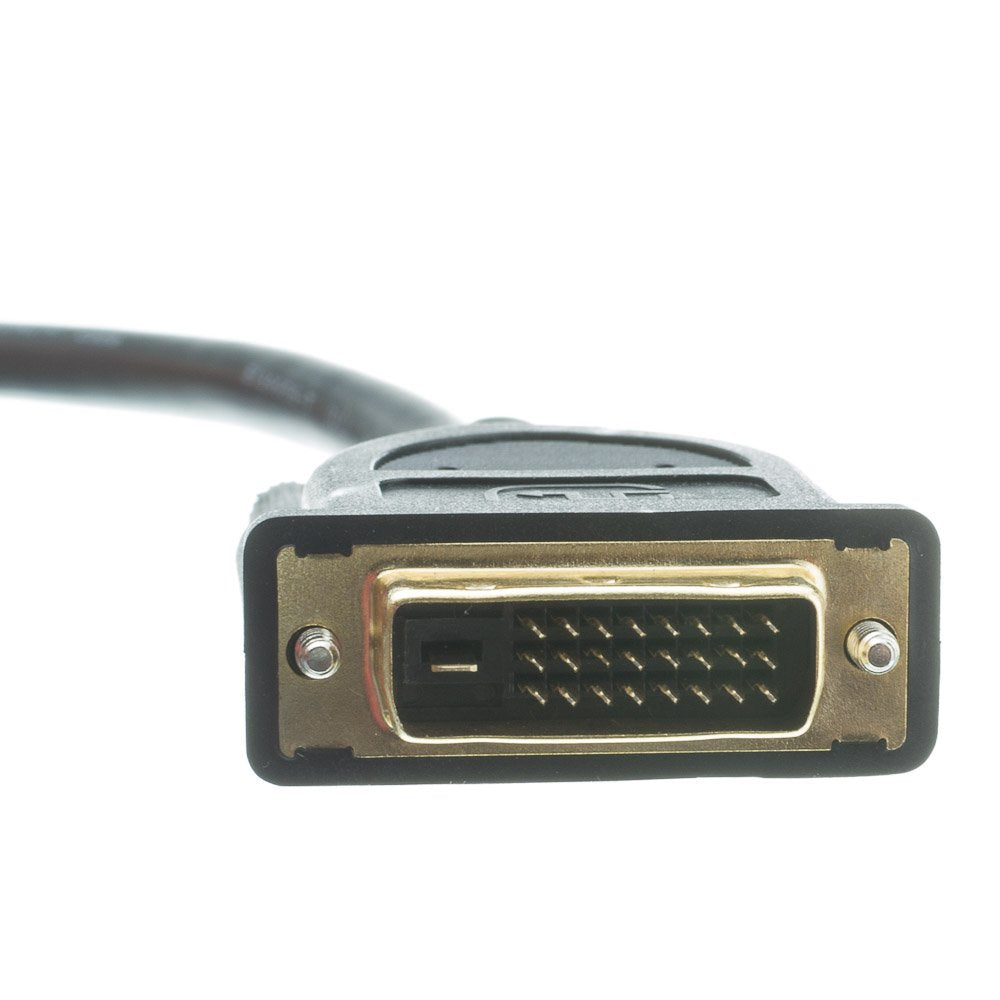 CableWholesale HDMI to DVI Adapter Cable, HDMI Male to DVI Male, CL2 in Wall Rated, Gold Plated Connectors, Black, HDMI to DVI Digital Monitor Adapter Cable M/M DVI-D 1080p 3 Feet