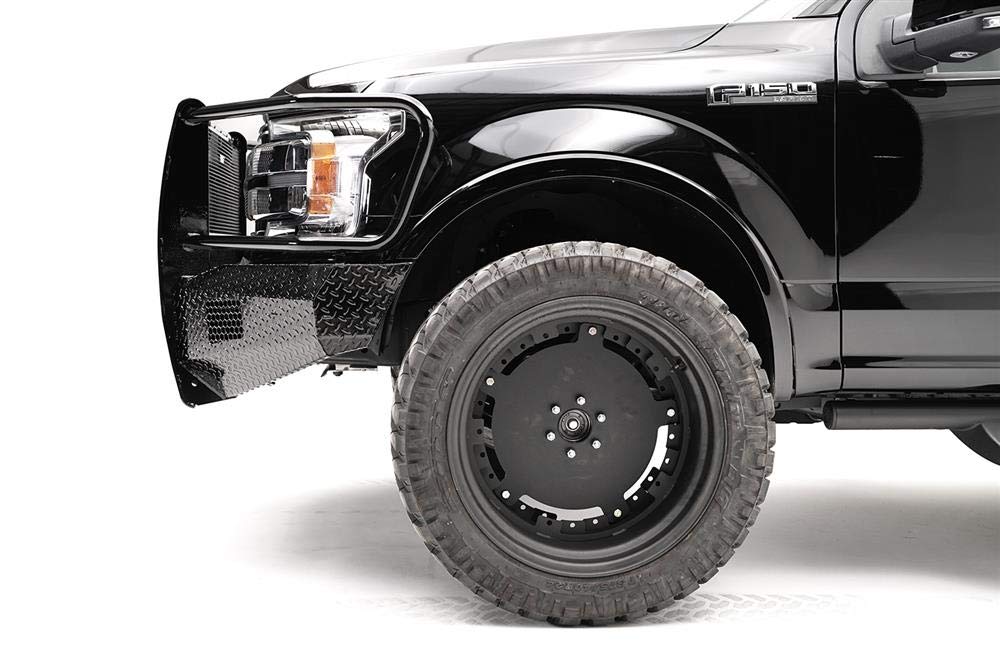 FAB FOURS 18-C F150 Steel Full Grill Guard W/Tow Hooks