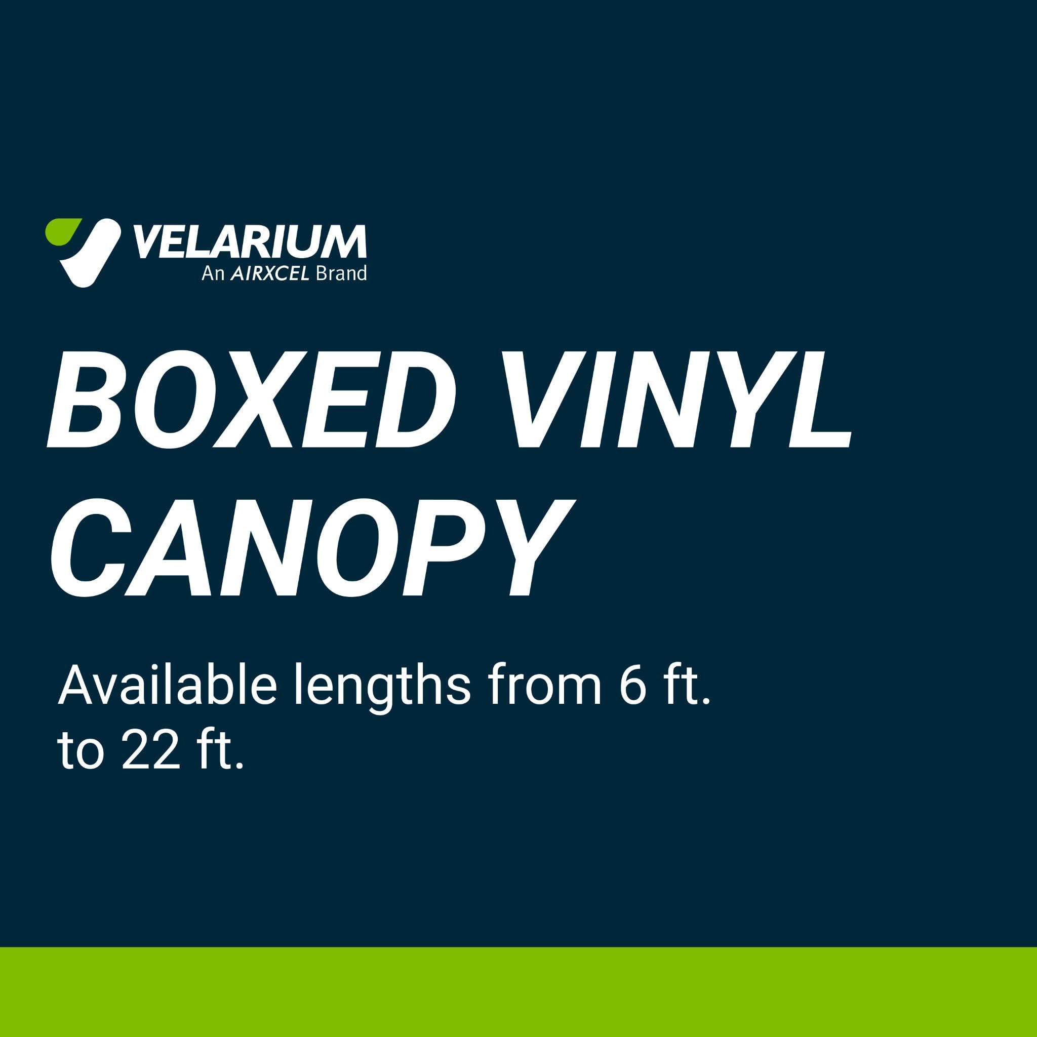 Velarium 14' RV Vinyl Canopy, Black – Heavy-Duty 13.5oz 3-Ply Material, Cold & Crack-Resistant RV Awning, All-Purpose Outdoor Canopy for RVs, Trailers, and Motorhomes (Fabric 13'2")