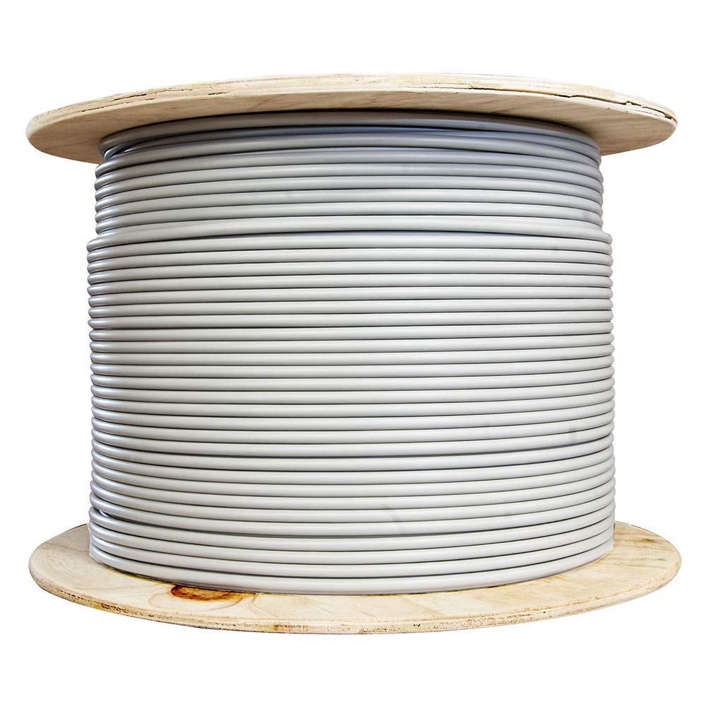 CableWholesale 1000 Foot Bulk Shielded Cat6a Ethernet Cable, F/UTP, Stranded Copper, Spool, 26AWG, 500Mhz, 10Gig Network Patch Cable, 1000 feet Spool, Gray