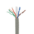 Cat6a Ethernet Cable Spool - High-Speed 500MHz for Networking, 10 Gigabit Stranded, 24AWG UTP (Unshielded Twisted Pair), 1000 Feet, Gray