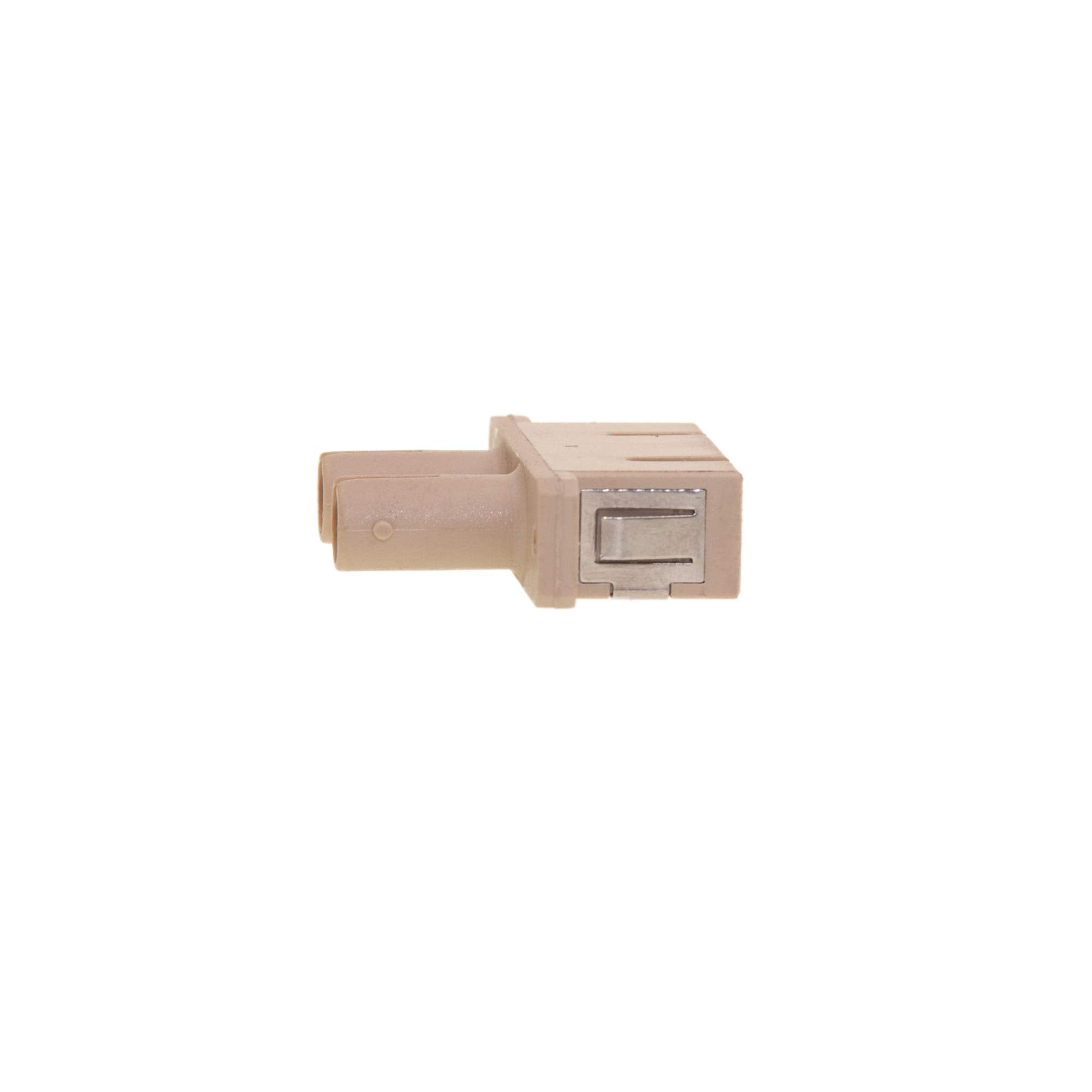 Fiber Optic Adapter, ST Female to SC Female, Duplex, Plastic Housing