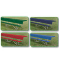15' Players Bench with Shelf (colored) (EA)