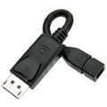 Cable Wholesale DisplayPort Male to Mini DisplayPort Female 6 inch Adapter Cable