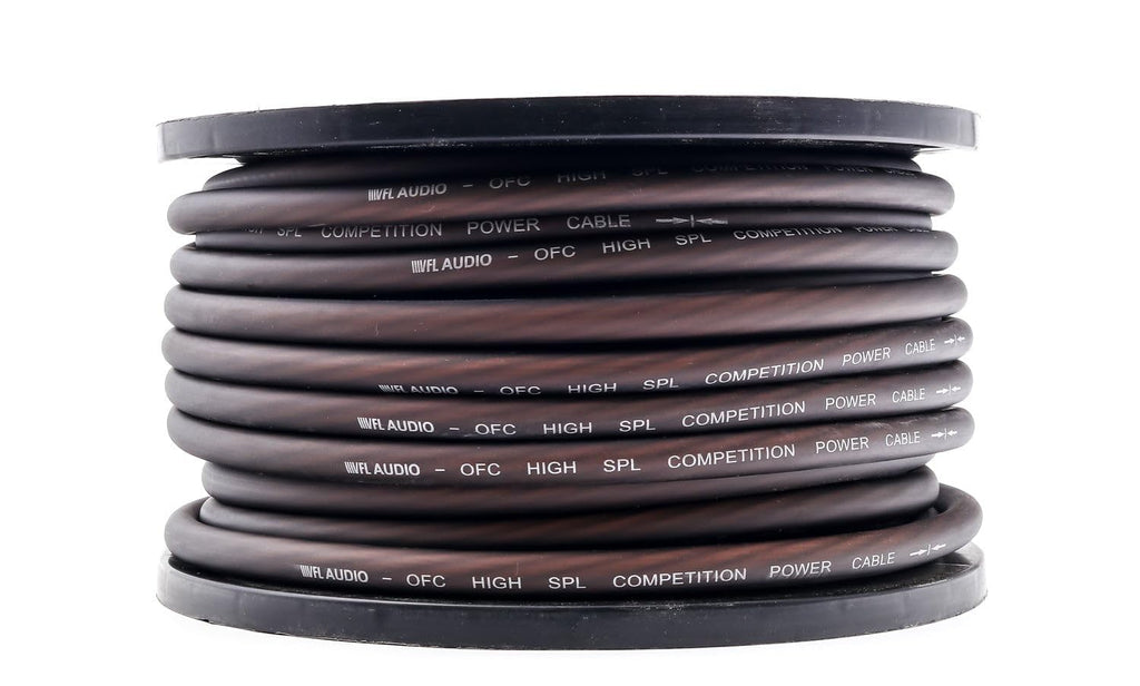American Bass VFL 4 Gauge OFC Wire 100ft Roll Black