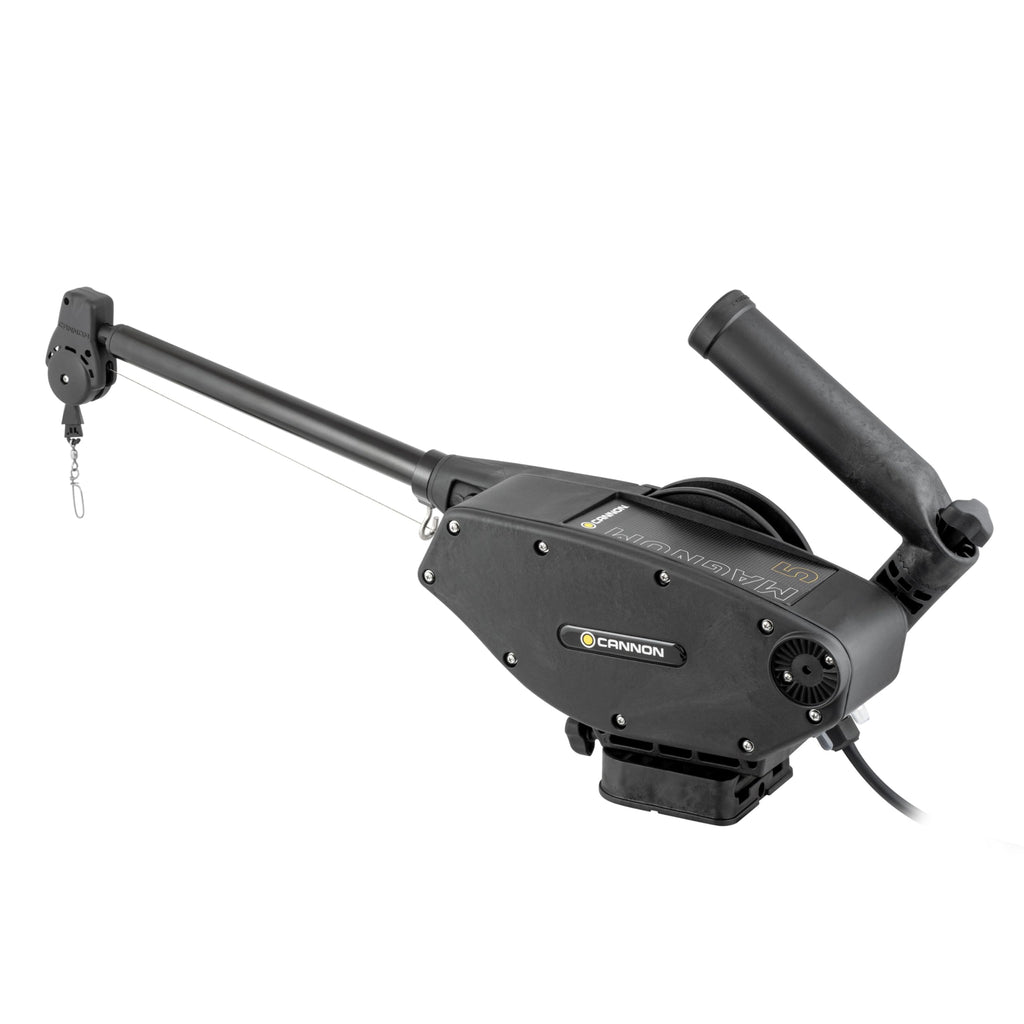 Cannon Magnum 5 Electric Downrigger, Heavy-Duty Boat Fishing Trolling System – Black