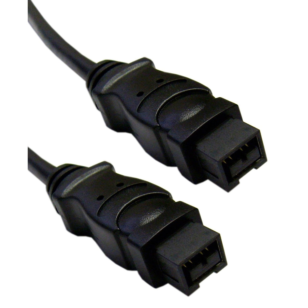 CableWholesale Firewire 800 9 Pin Cable, Male to Male iLink DV Cable, 9-Pin/9-Pin IEEE 1394b, Black, 3 Feet, IEEE 1394b High Speed Firewire 9 Pin to 9 Pin Cable