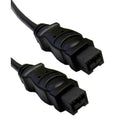CableWholesale Firewire 800 9 Pin Cable, Male to Male iLink DV Cable, 9-Pin/9-Pin IEEE 1394b, Black, 3 Feet, IEEE 1394b High Speed Firewire 9 Pin to 9 Pin Cable