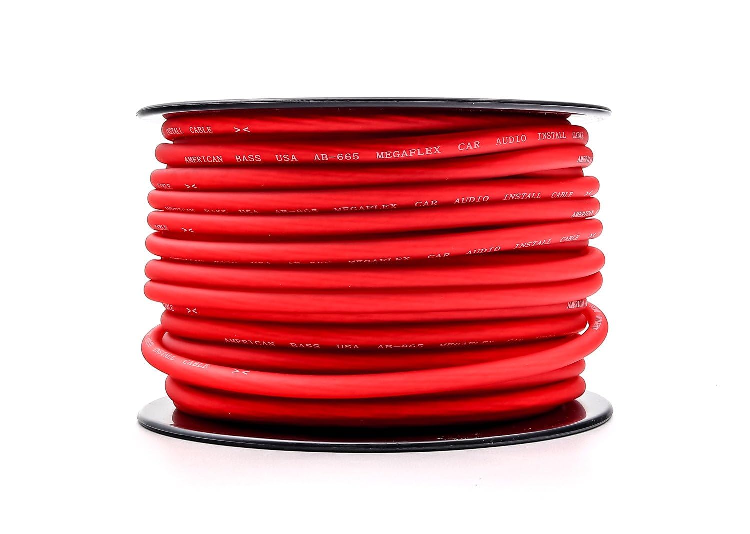 American Bass 8 Gauge Mega Flex Power Cable 100ft Red Roll