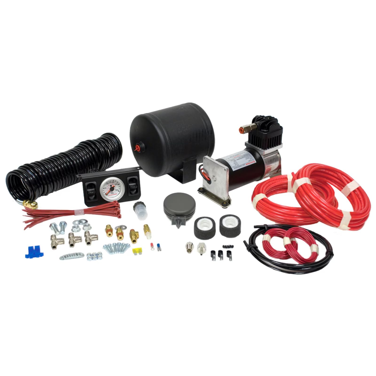 Firestone Airide 2168 Air Command Heavy Duty Compressor with Analog Gauge Kit | Dual Point Fill | Easy to Install | Best for Heavy Loads and Large Trailers | Offers Built-in Air Source