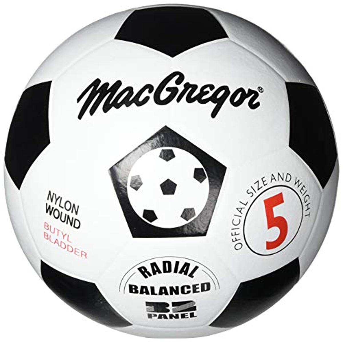 MacGregor Rubber Soccer Ball, Size 5
