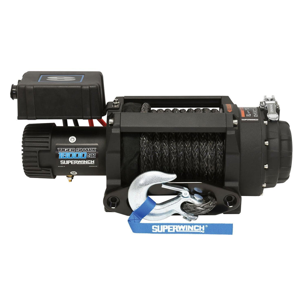 Superwinch 1518001 Tiger Shark 18000SR 12V DC Winch 18,000lb/8165kg