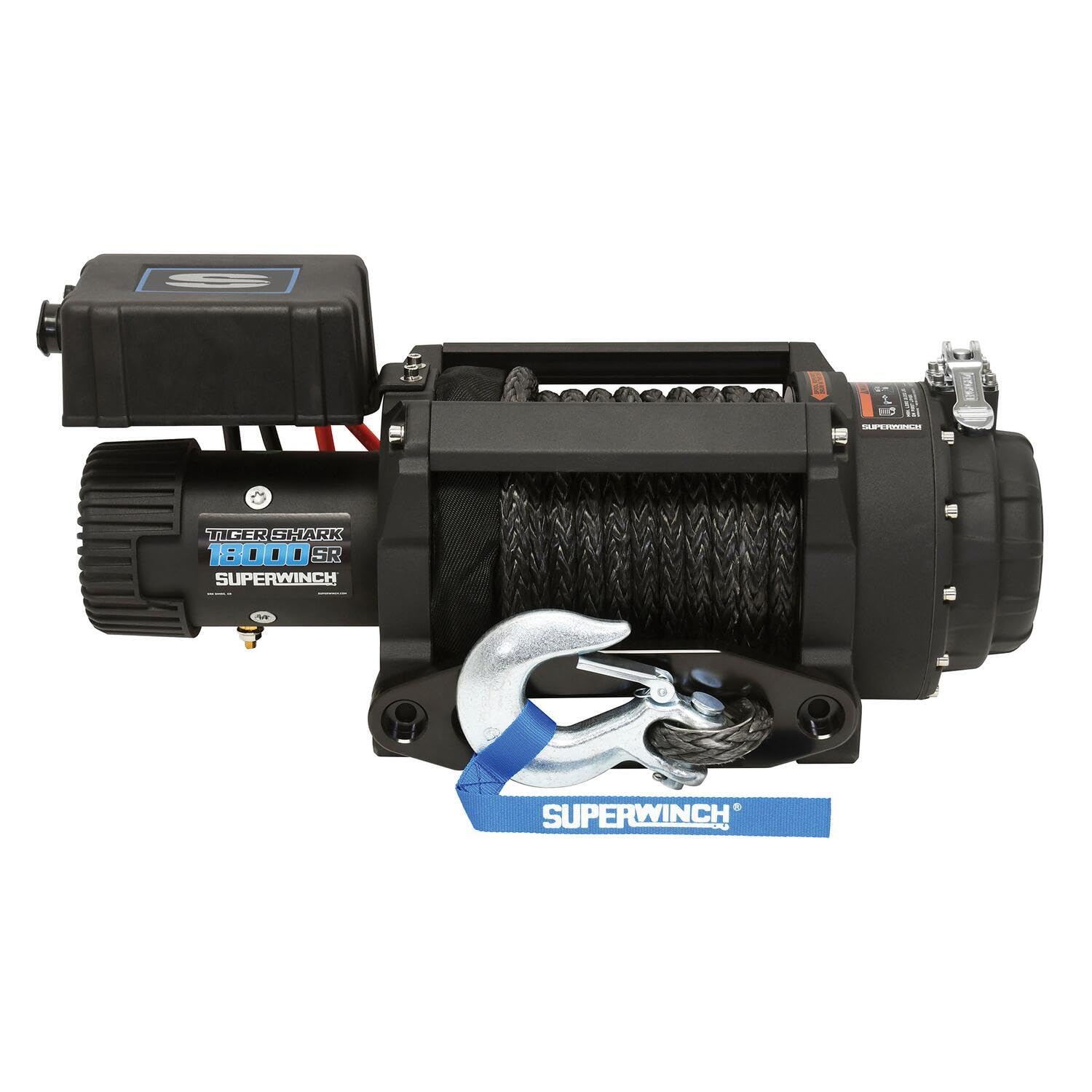 Superwinch 1518001 Tiger Shark 18000SR 12V DC Winch 18,000lb/8165kg