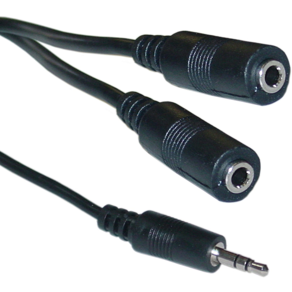 CableWholesale 6-Feet 2 x 3.5mm Stereo Female to 3.5mm Stereo Male Cable (10A1-01206Y)