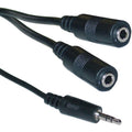 CableWholesale 6-Feet 2 x 3.5mm Stereo Female to 3.5mm Stereo Male Cable (10A1-01206Y)