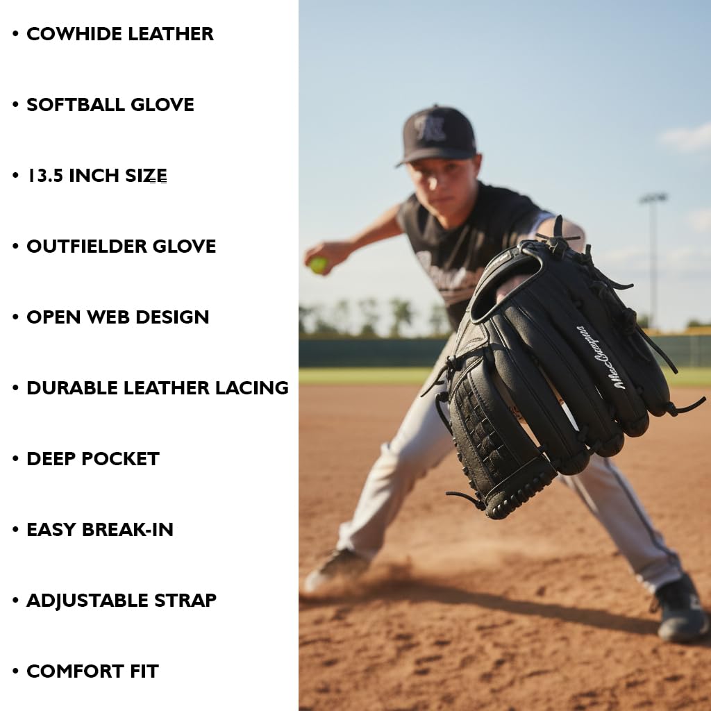 MacGregor Softball Glove, Right Hand Thrower