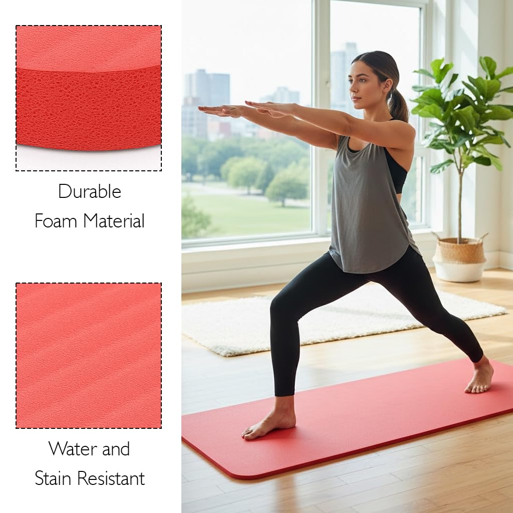 Gamecraft Ribbed Multipurpose Mat (56" L x 23" W x 3/4" Red) (