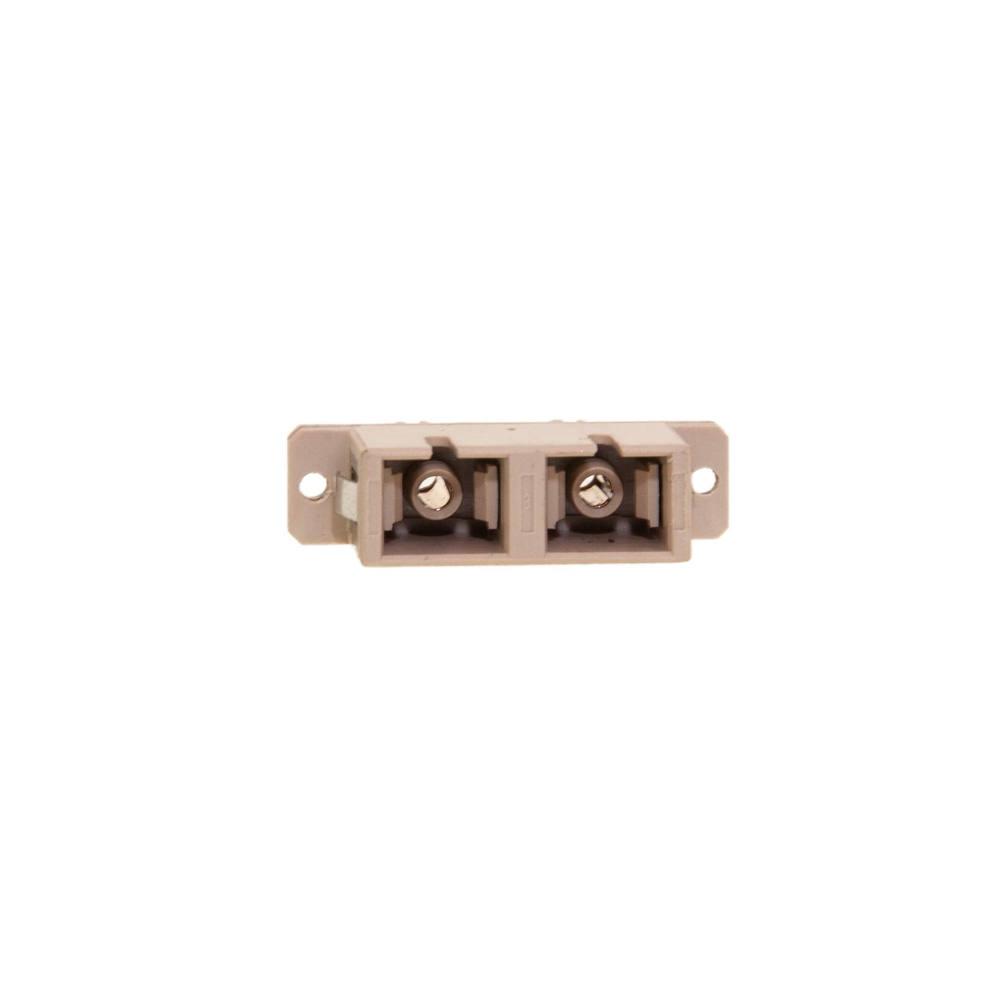 Fiber Optic Adapter, ST Female to SC Female, Duplex, Plastic Housing