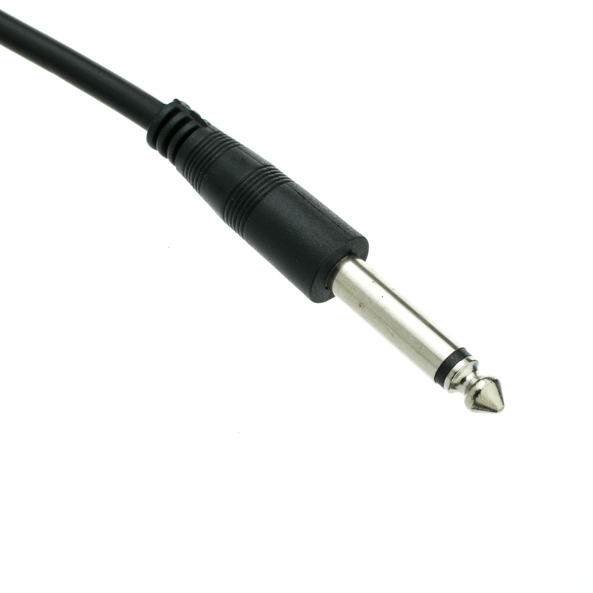 CableWholesale 1/4 Inch Mono Patch Cable, 25 feet 1/4" Mono Male to 1/4" Mono Male Cord for Electric Instruments (Guitar, Keyboard, Amplifier, Speakers, Synthesizers)
