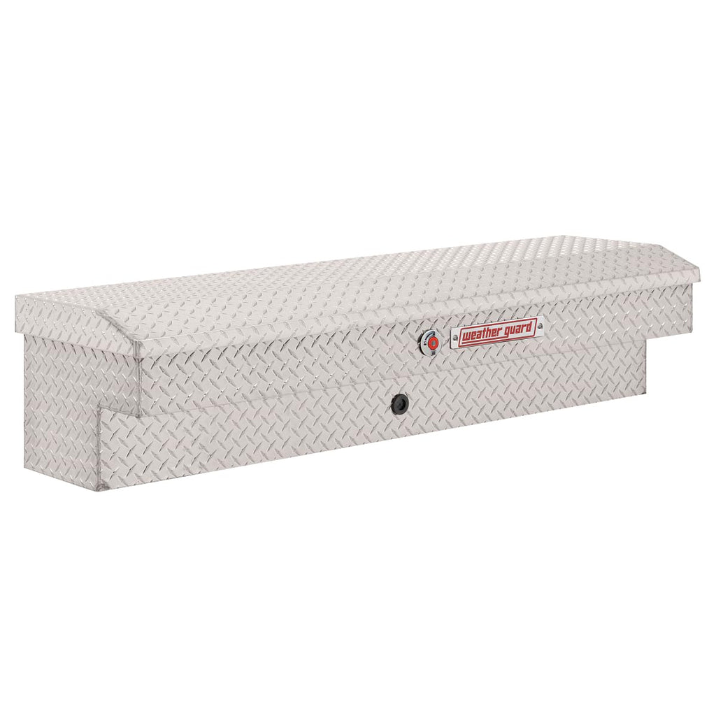 Weather Guard Model 174-0-04 56in Lo-Side Box, Aluminum, Clear, 4.0 cu ft