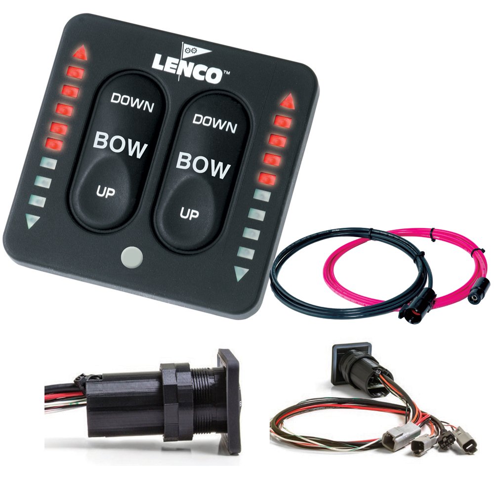 LENCO Marine 15171-001 LED Tactle Switch Dual
