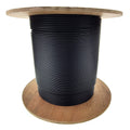 CableWholesale 500ft Black Armored 12 Strand Fiber Optic Cable, Multimode OM1 62.5/125 Micron, Corning InfiniCor, Indoor/Outdoor Plenum Rated