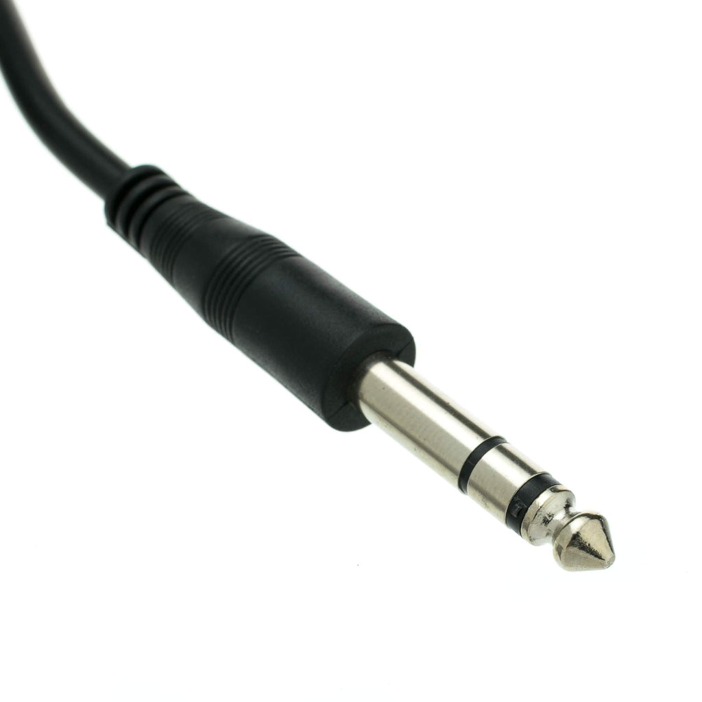 CableWholesale 1/4 Inch Stereo TRS Extension Cable, 15 feet 1/4" Stereo Male to 1/4" Stereo Female Plug for Electric Instruments (Guitar, Keyboard, Amplifier, Speakers, Synthesizers), Black