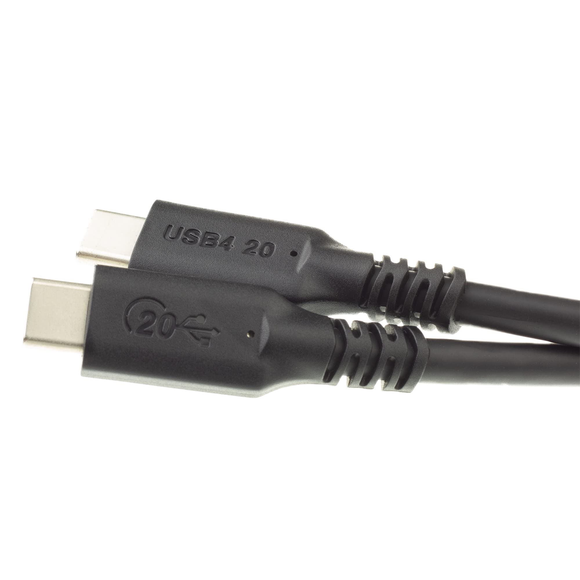 CableWholesale USB C to USB C Cable 6ft, 20Gbps 100 watt Fast Charging Cable, USB4 Type C Male to Male, PVC Jacket, Black