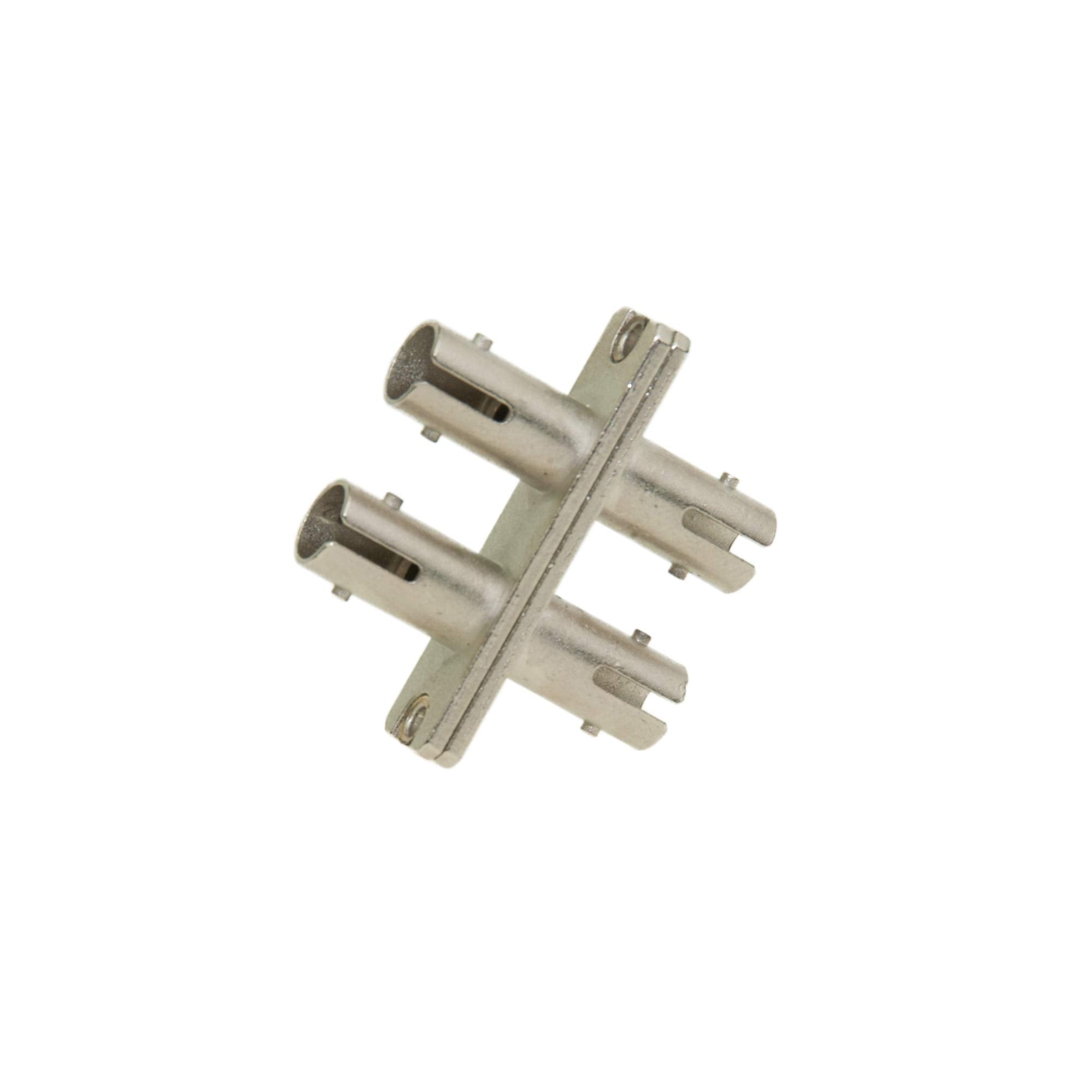 Fiber Optic Coupler, ST/ST Female, Duplex, Metal Housing
