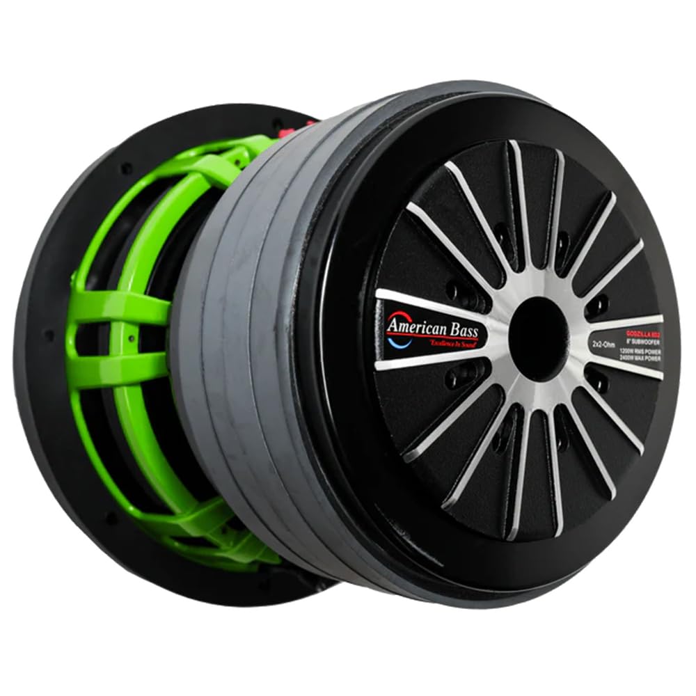 American Bass Godzilla 8" Car Subwoofer | 1200W RMS | Dual Voice Coil 2/4 Ohm