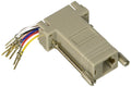 CableWholesale DB9 to RJ45 Modular Adapter - M/F - Serial Adapter, DB9 Male to RJ45 Female Jack, Gray, DB9 RJ45 Adapter, DB9 Male to RJ45 Female Modular Adapter Kit - 8 Conductor