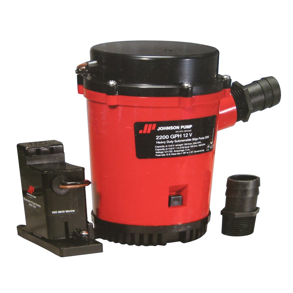 Johnson Pumps 02204-00 Auto Pump with Electromagnetic Switch, 12V