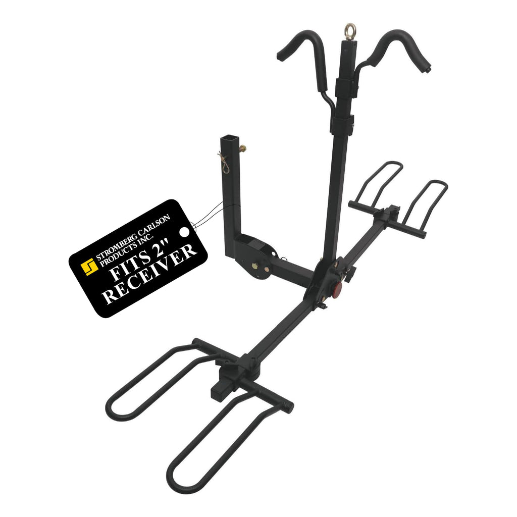 Stromberg Carlson Bike Carrier, Hitch Mount Bike Rack for Car, SUV, RV, Motorhome, Travel Trailer, 2-Bike Capacity, 2-Inch Receiver, BC-202 Model