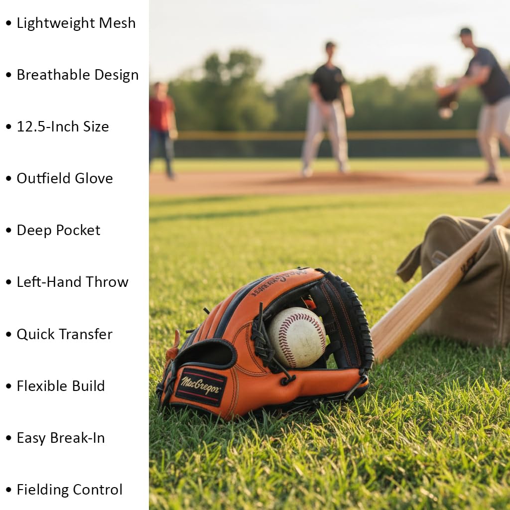 MacGregor® 12-1/2'' Fielder's Glove LHT (EA)