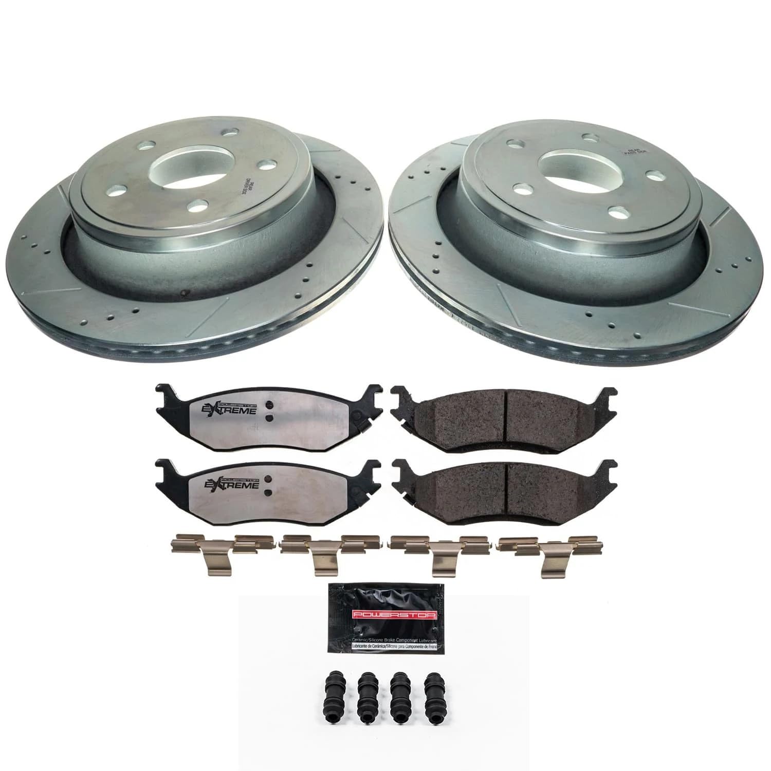 PowerStop Z36 Truck & Tow Brake Pad & Rotor Kit Rear K2172-36