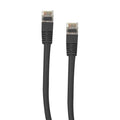 CableWholesale Shielded Cat5e Ethernet Cable, 24AWG, RJ45 Gold Plate Connector, Snagless Boot 4 Pair Stranded Copper, F/UTP Internet Network Patch Cable, 1 Foot, Black
