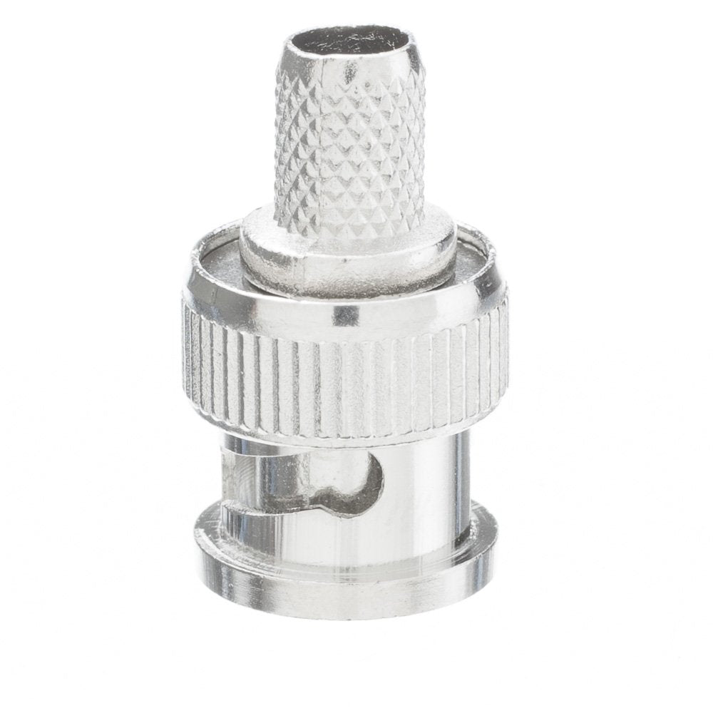 CableWholesale BNC Male Crimp Connector for RG6, 3 Piece