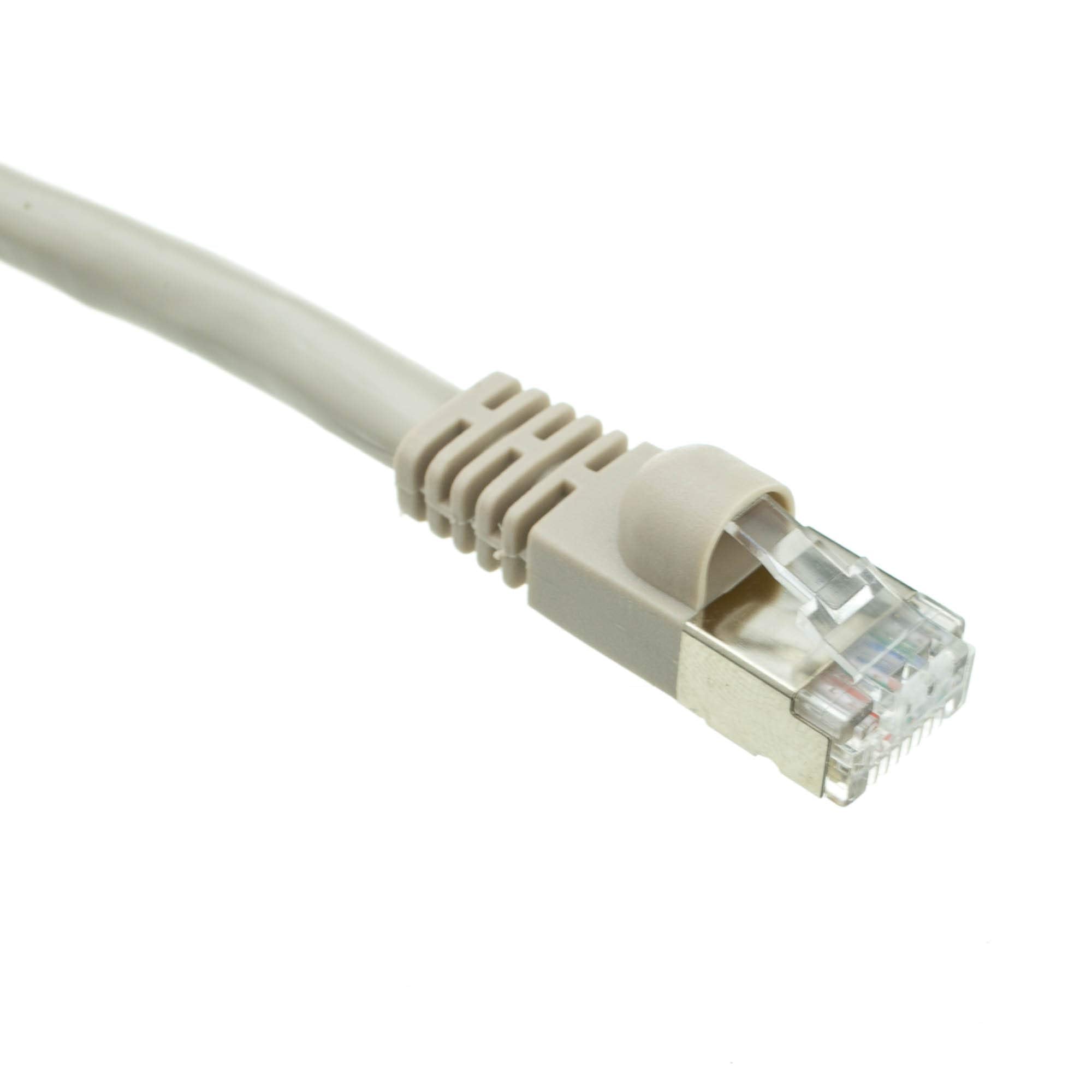 CableWholesale 5 Foot Gray Cat6a Ethernet Patch Cable, Snagless/Boot with RJ45 Connector, 500 MHz, 26 AWG, F/UTP Shielded Construction, Internet Patch Cable