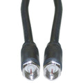 CableWholesale F-pin Coaxial Cable, F Type Male to Male Coax Cable Connector, UL Listed, AV, CableTV, Antenna, and Satellite Cable, Black, 12 ft