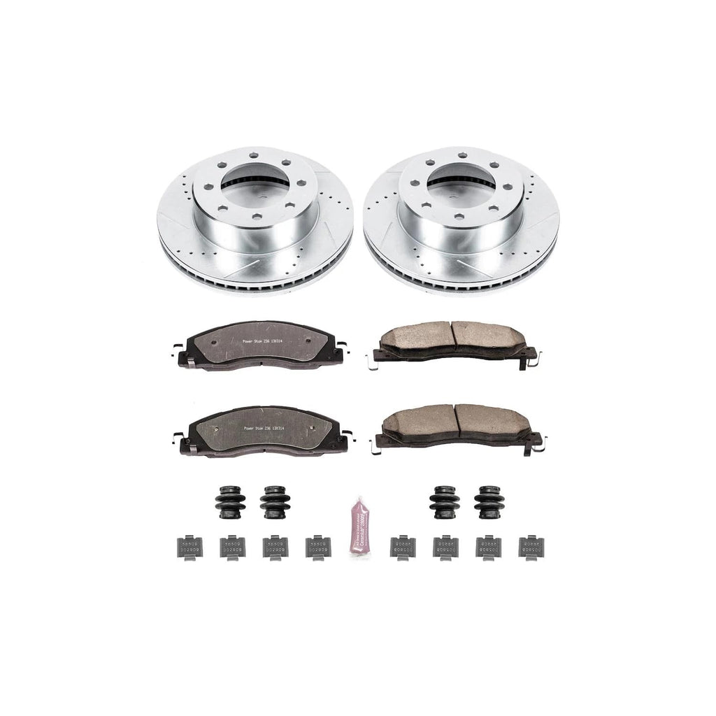 PowerStop Z36 Truck & Tow Brake Pad & Rotor Kit Front K5411-36