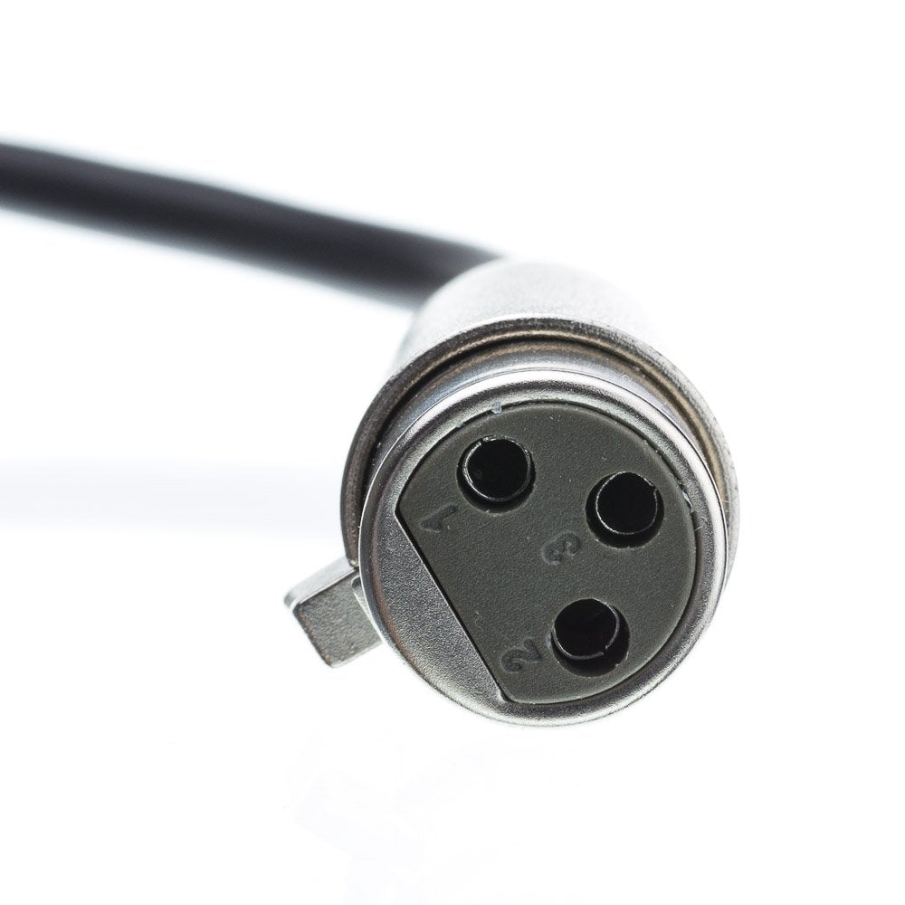 CableWholesale 3-Pin XLR Female to 1/4" TRS/Stereo Male Audio Cable, 24 AWG Microphone Cable, 50 feet